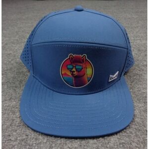 Melin Hydro Trenches Hat Blue Snapback Golf Cap NWT Llama Shades